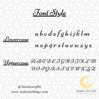 House Nameplate - Rectangle shape - Black and White