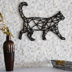 Cat Wall Decor Geometric Pattern